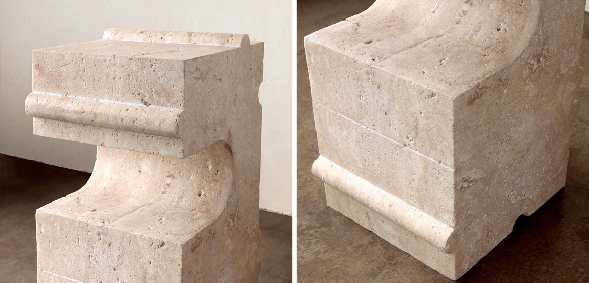 Приставной стол Hume Stone Side Table дизайн Kelly Wearstler