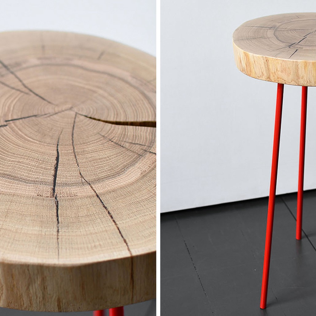 Приставной стол Jonty Industrial Metal Rust Side Table