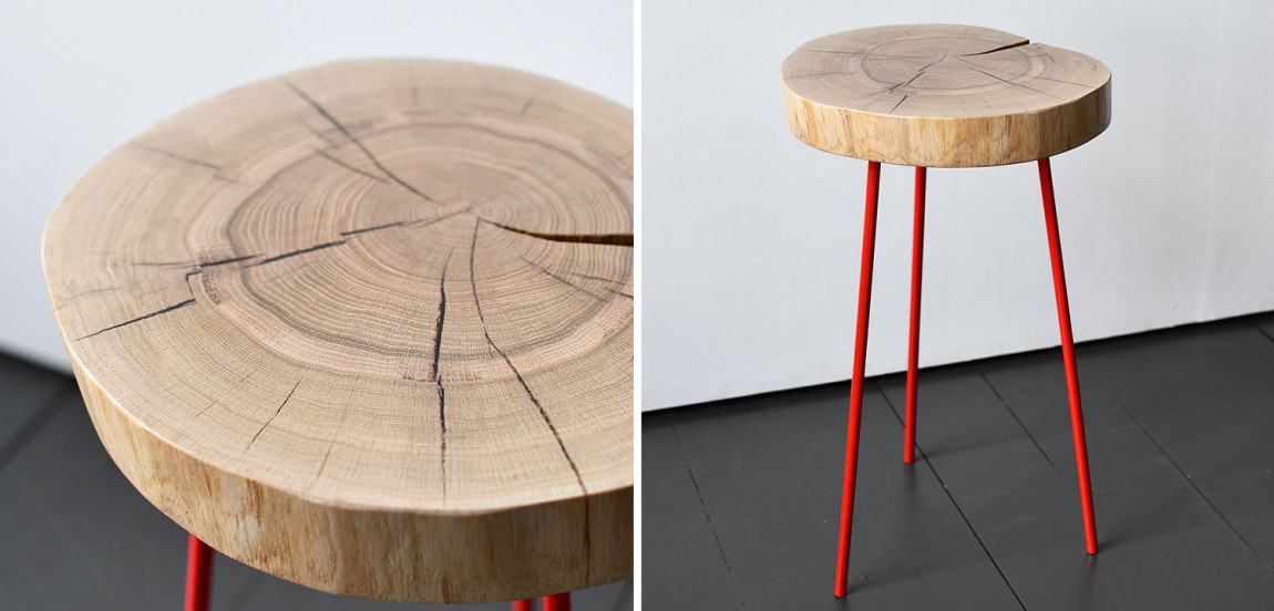 Приставной стол Jonty Industrial Metal Rust Side Table