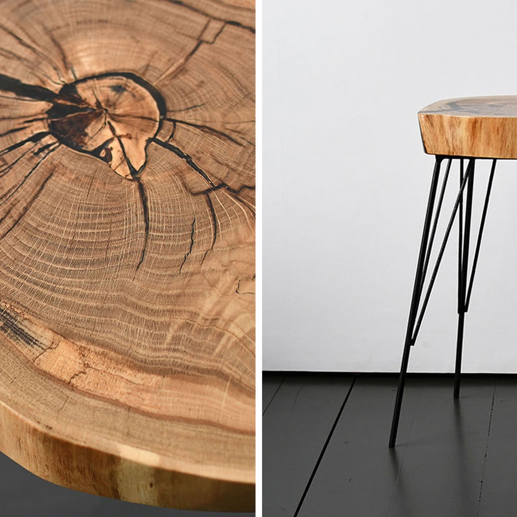 Приставной стол Kaylum Industrial Metal Rust Side Table