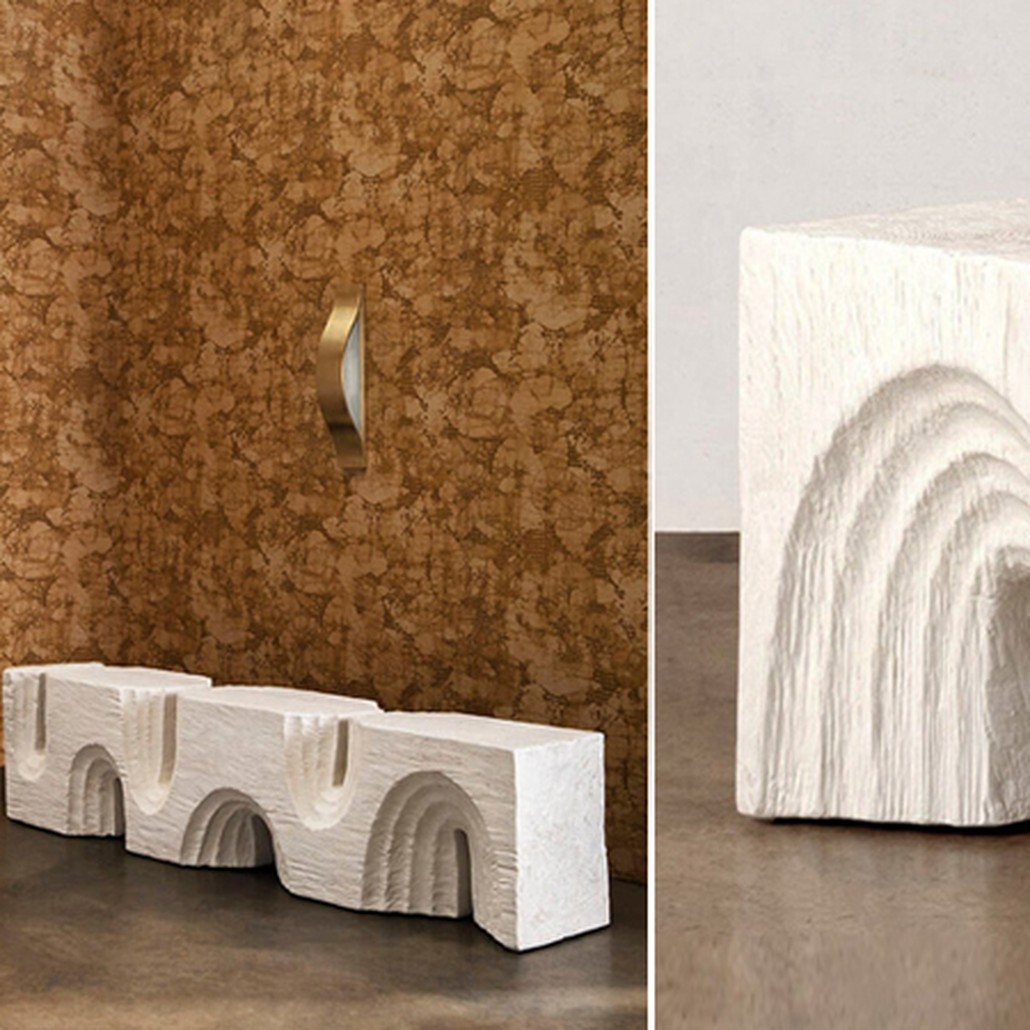 Приставной стол Kelly Wearstler Белый Echo Stool