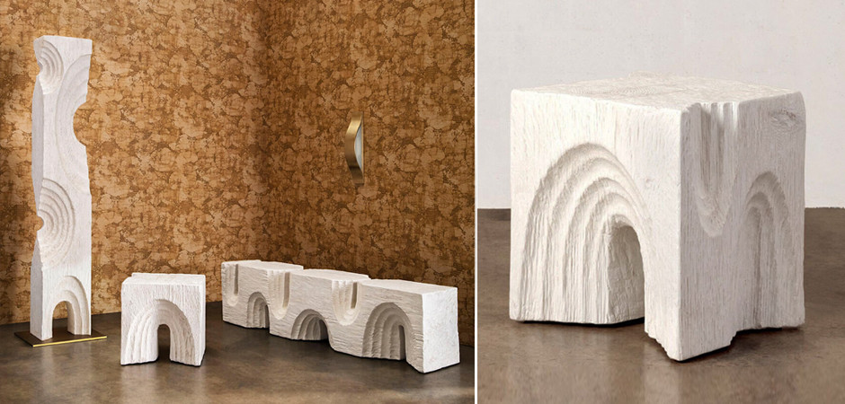 Приставной стол Kelly Wearstler Белый Echo Stool