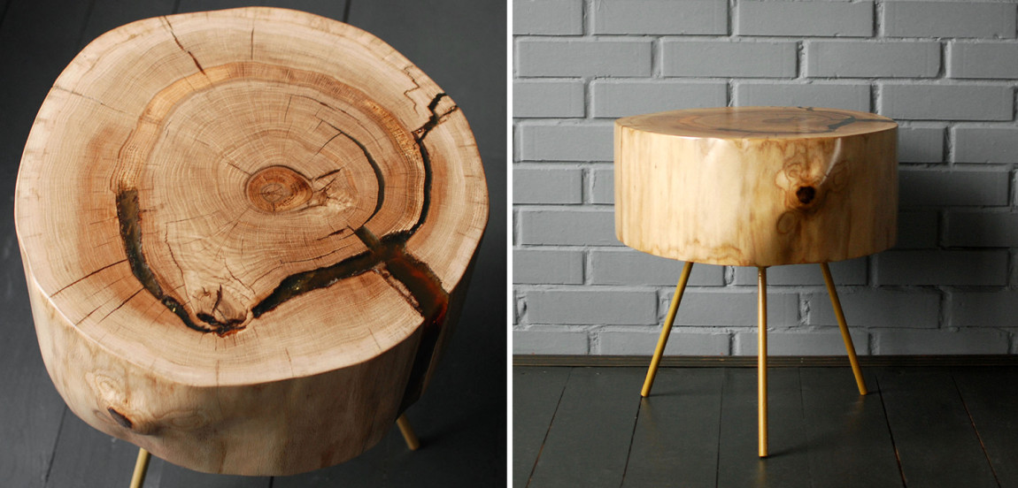 Приставной стол Knapp Industrial Metal Rust Side Table