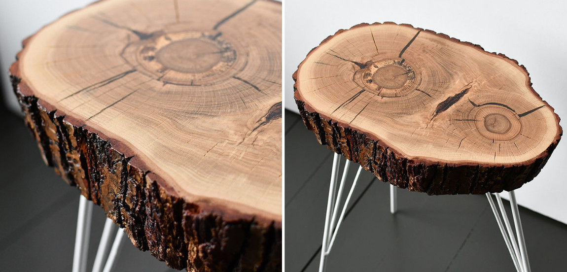 Приставной стол Kobie Industrial Metal Rust Side Table