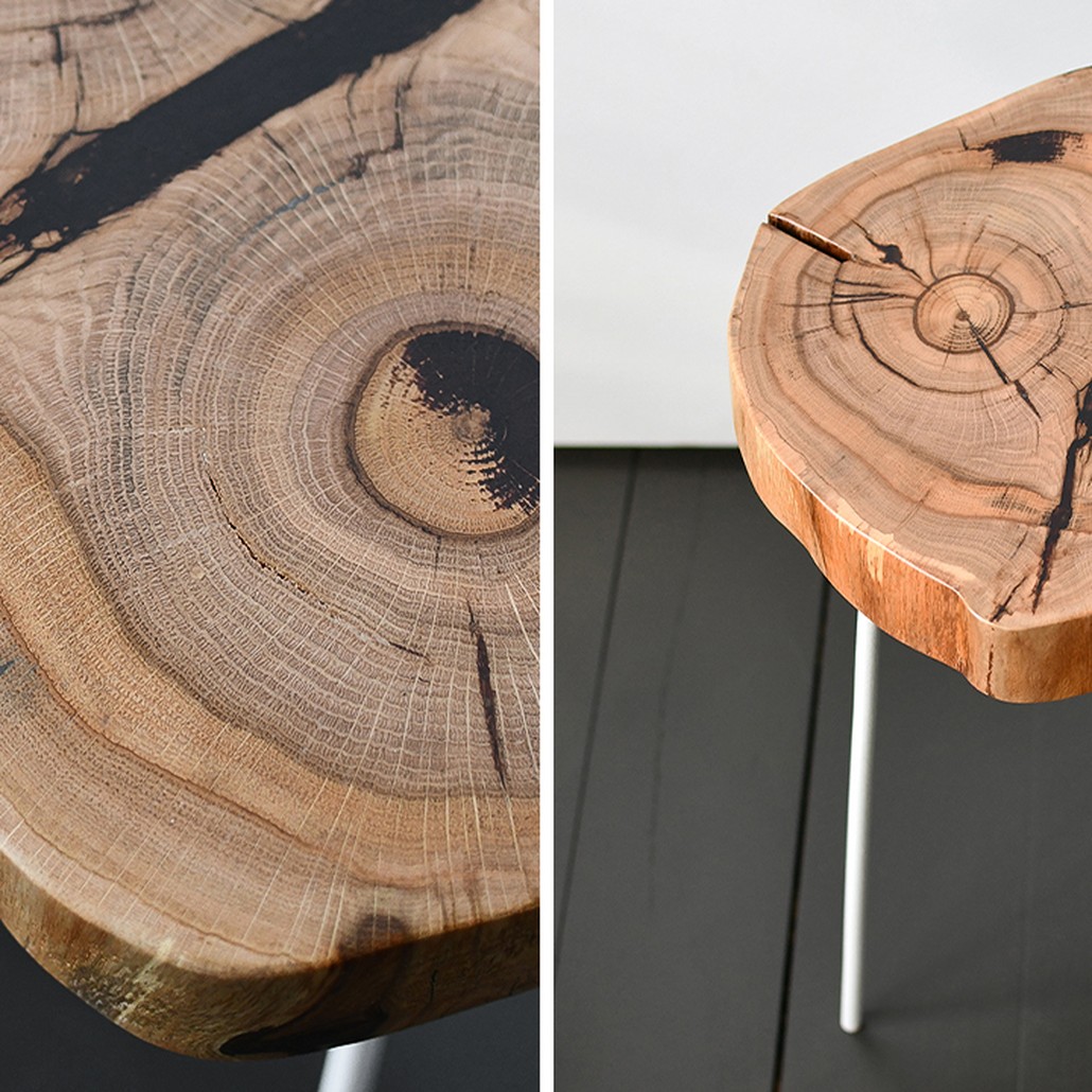 Приставной стол Lewys Industrial Metal Rust Side Table