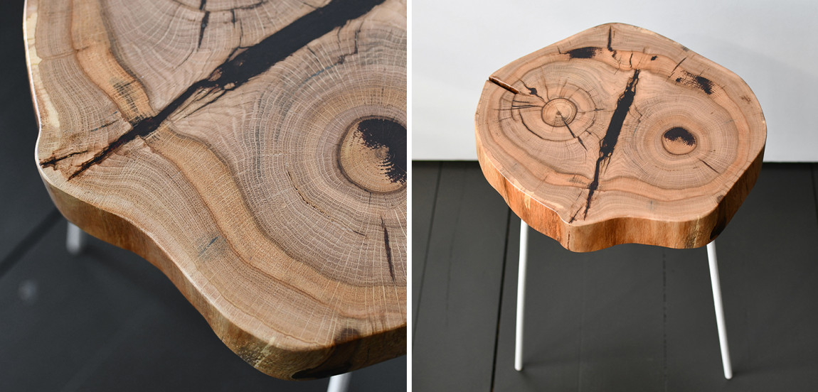 Приставной стол Lewys Industrial Metal Rust Side Table