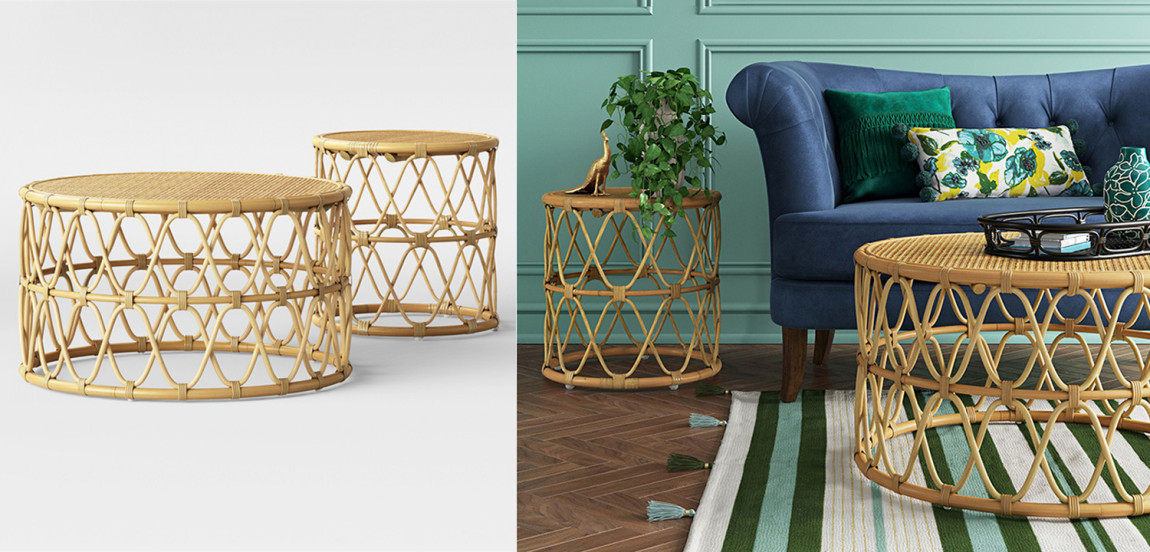 Приставной стол Lotta Wicker Table