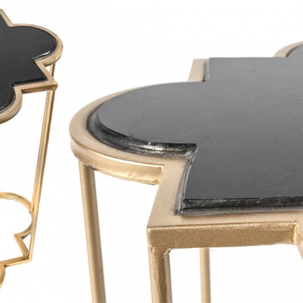 Приставной стол Marble Countertop gold