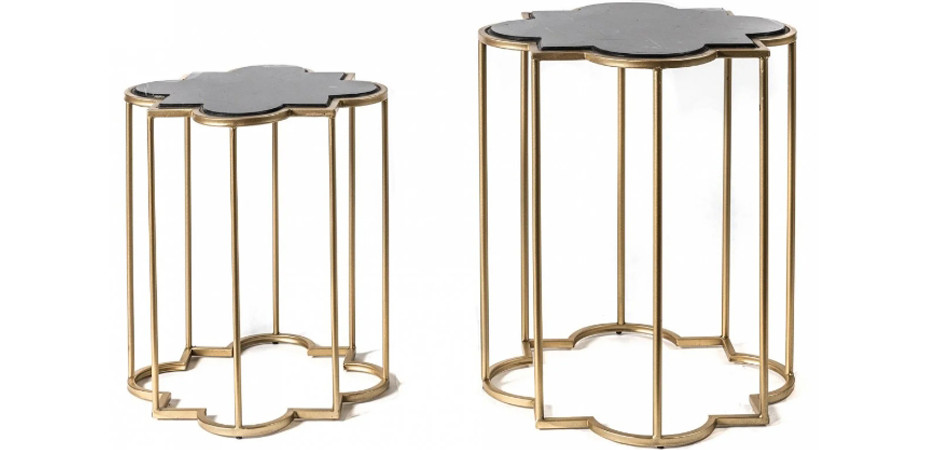 Приставной стол Marble Countertop gold