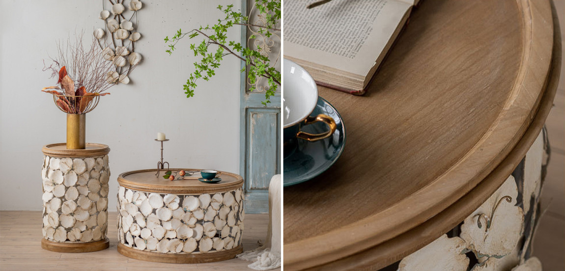 Приставной стол Metal Petals Side Table
