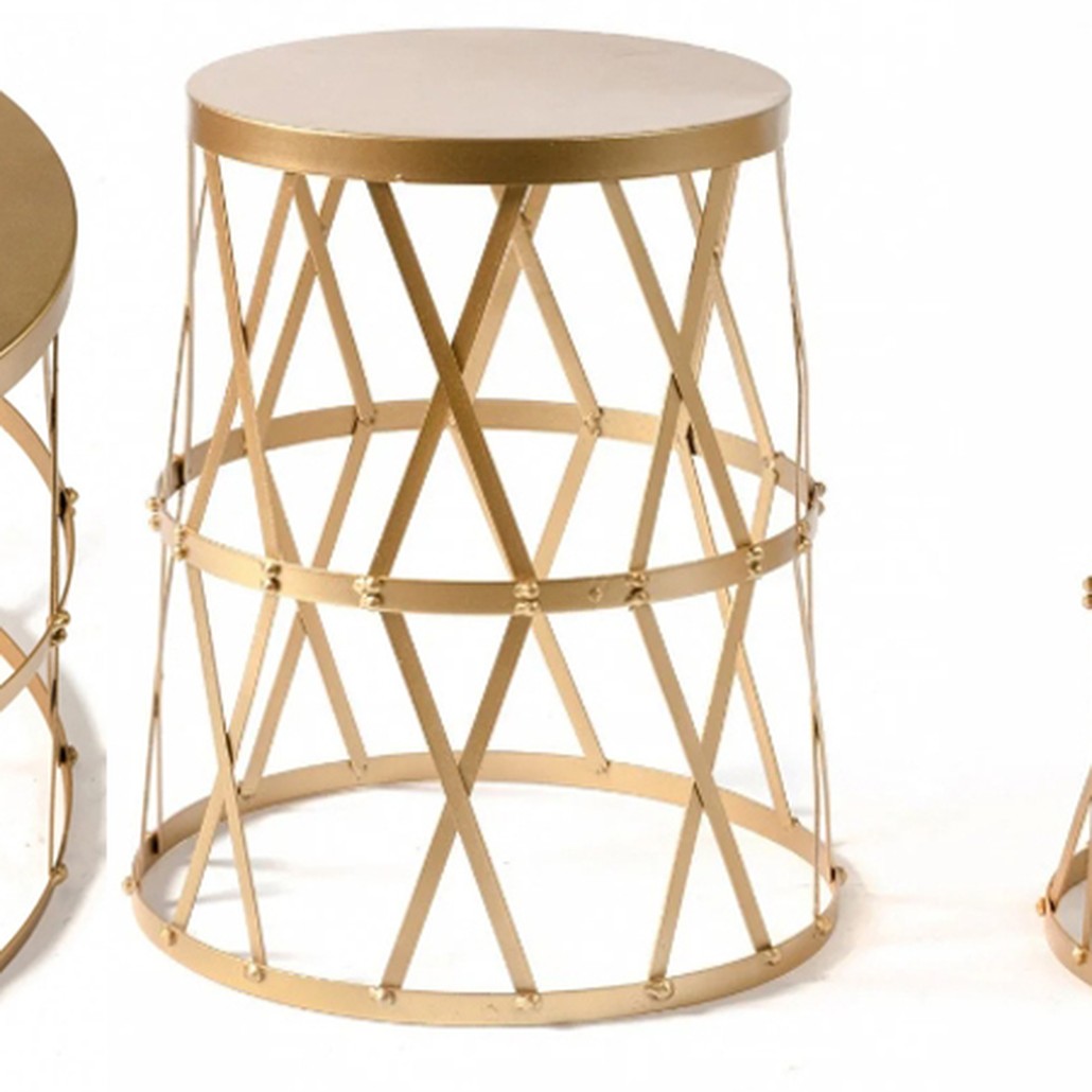 Приставной стол Metal Round Drum