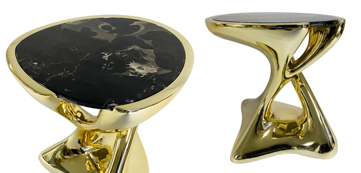 Приставной стол Molten Gold Side Table