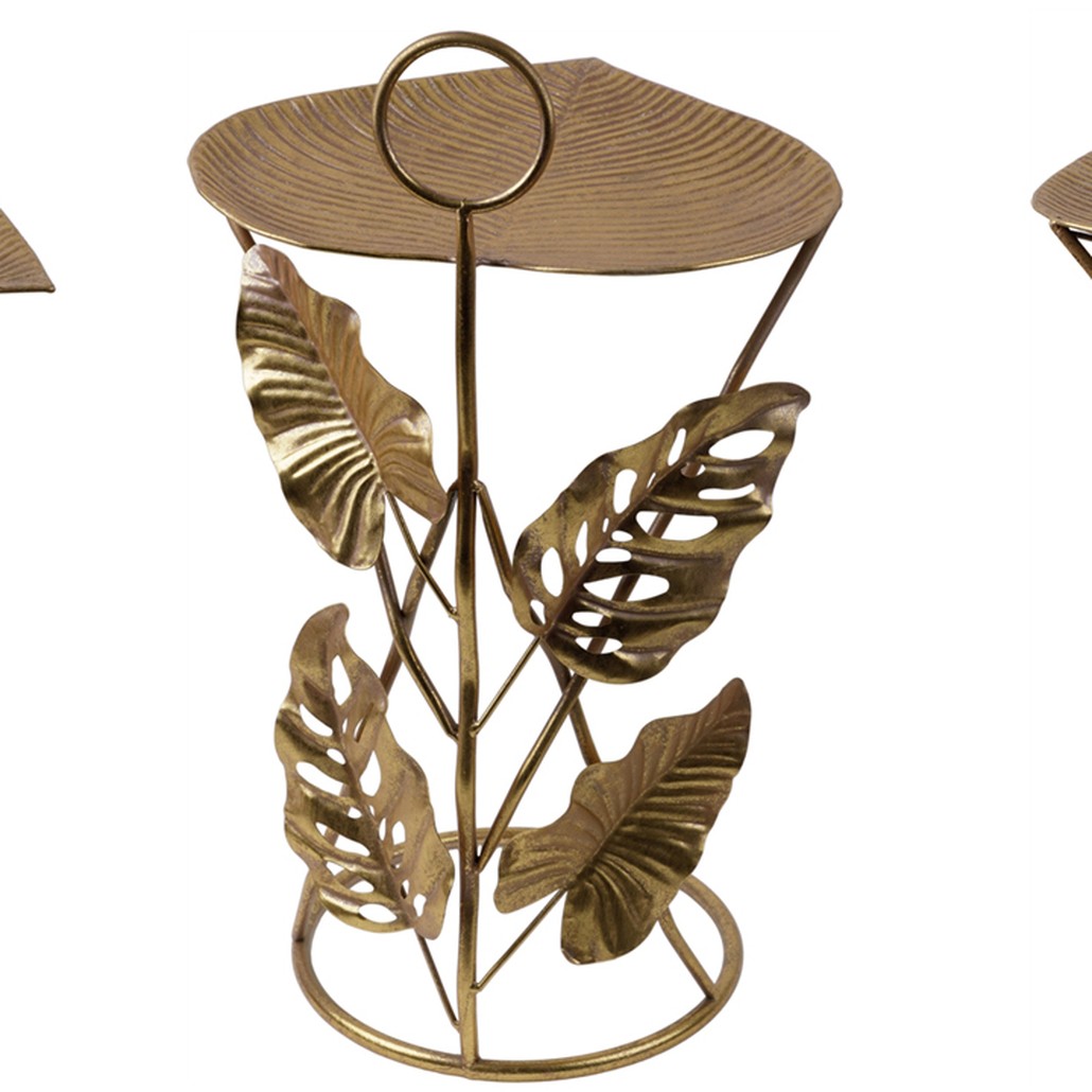 Приставной стол Monstera Leaves Side Table