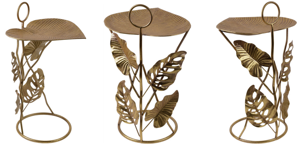Приставной стол Monstera Leaves Side Table