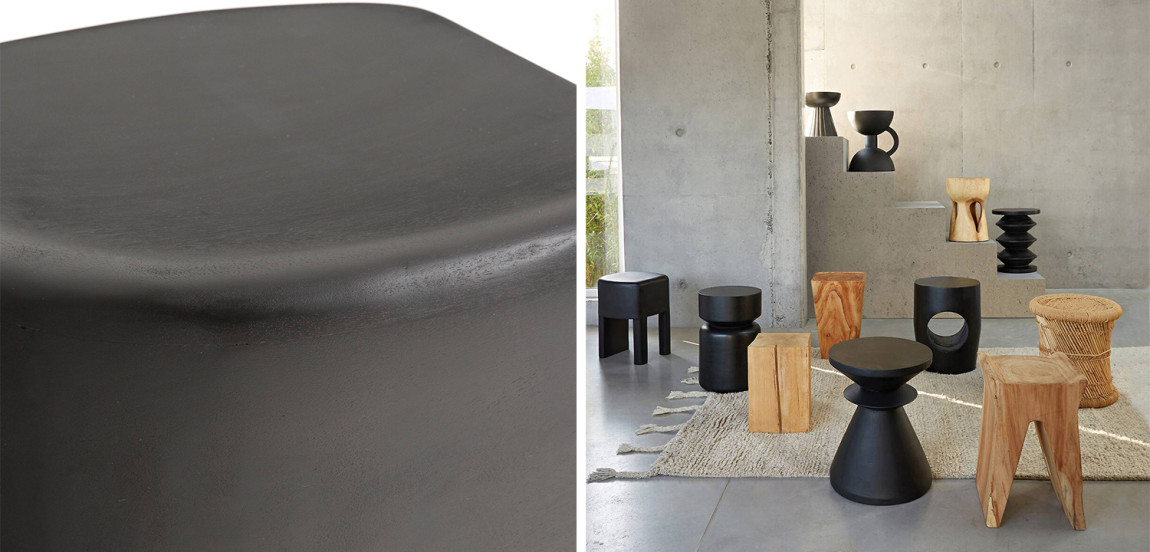Приставной стол Mordred Mango Black Side Table