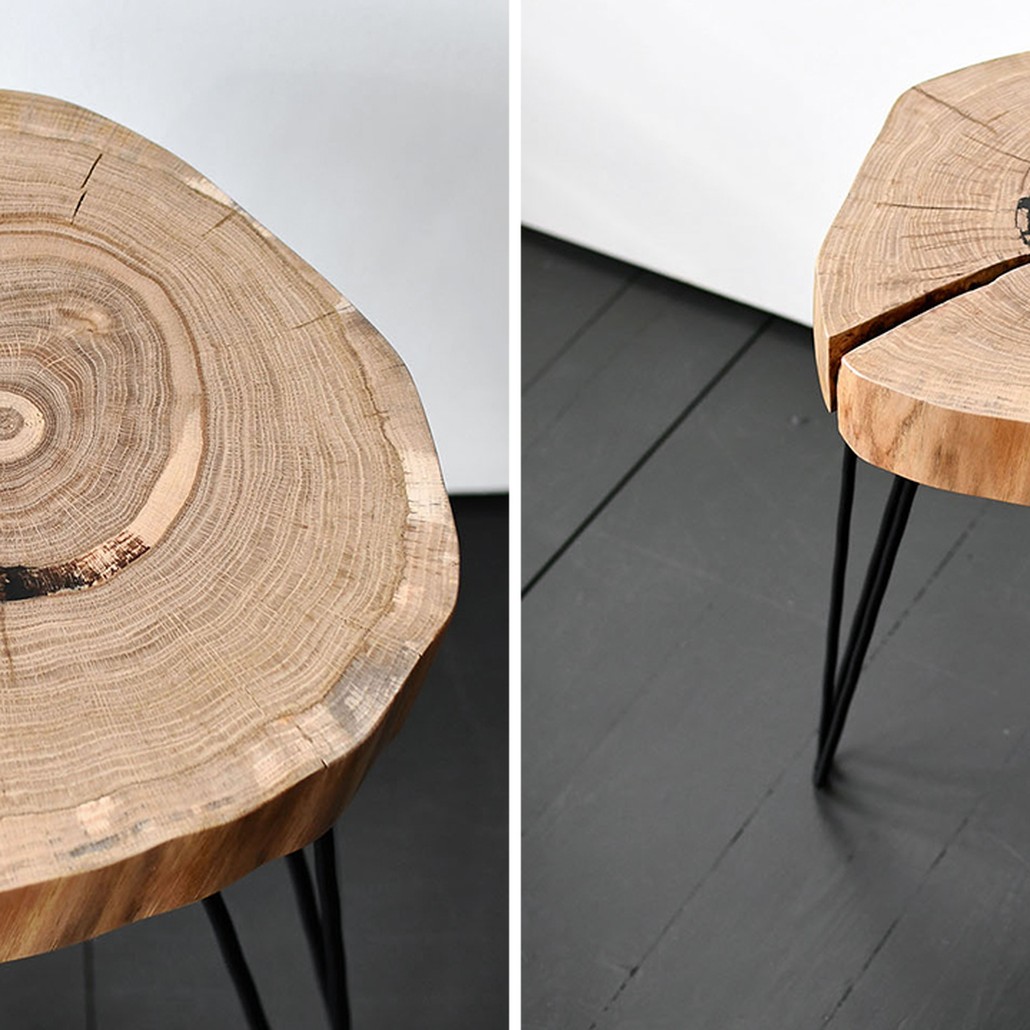 Приставной стол Morley Industrial Metal Rust Side Table