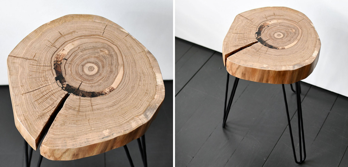 Приставной стол Morley Industrial Metal Rust Side Table
