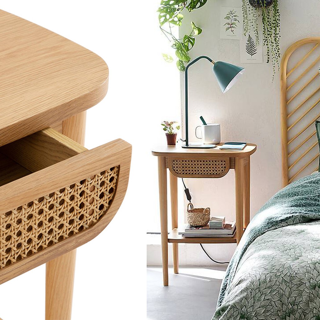 Приставной стол Morten Wicker Side Table