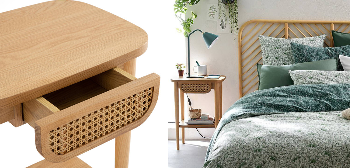 Приставной стол Morten Wicker Side Table