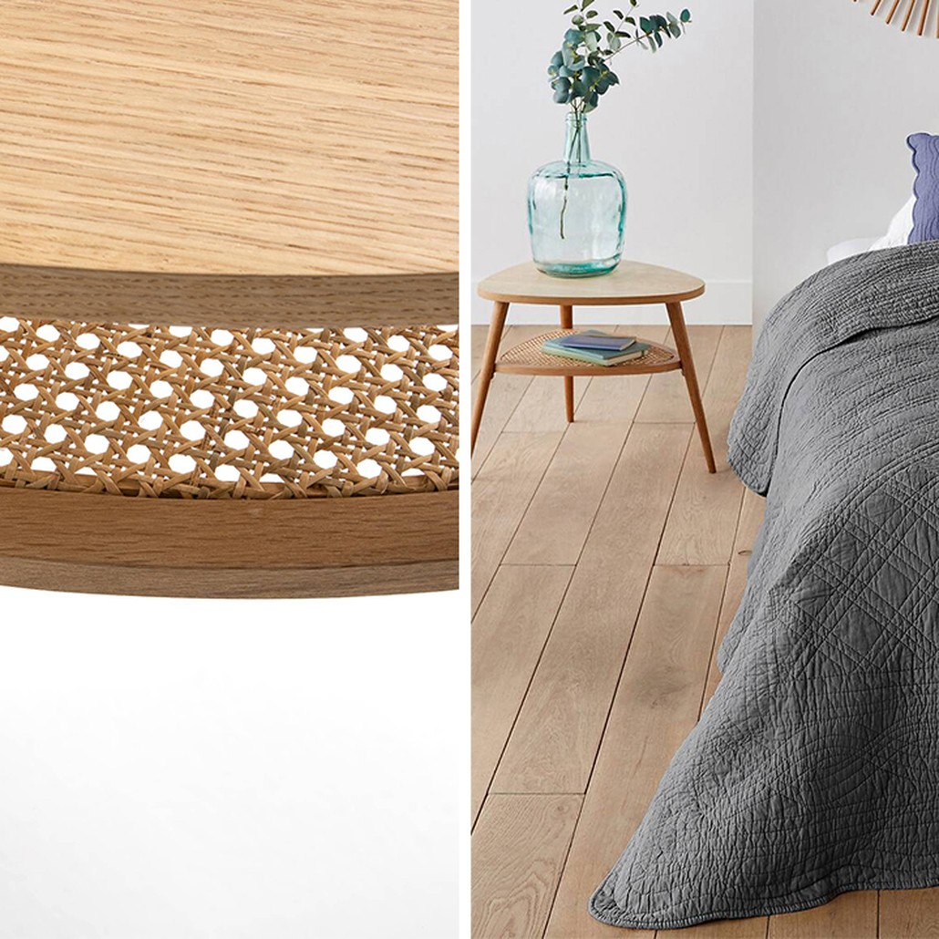 Приставной стол Morten Wicker Side Table 3 legs