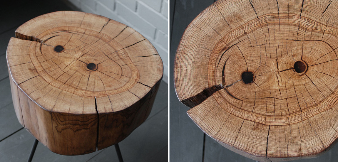 Приставной стол Munro Industrial Metal Rust Side Table
