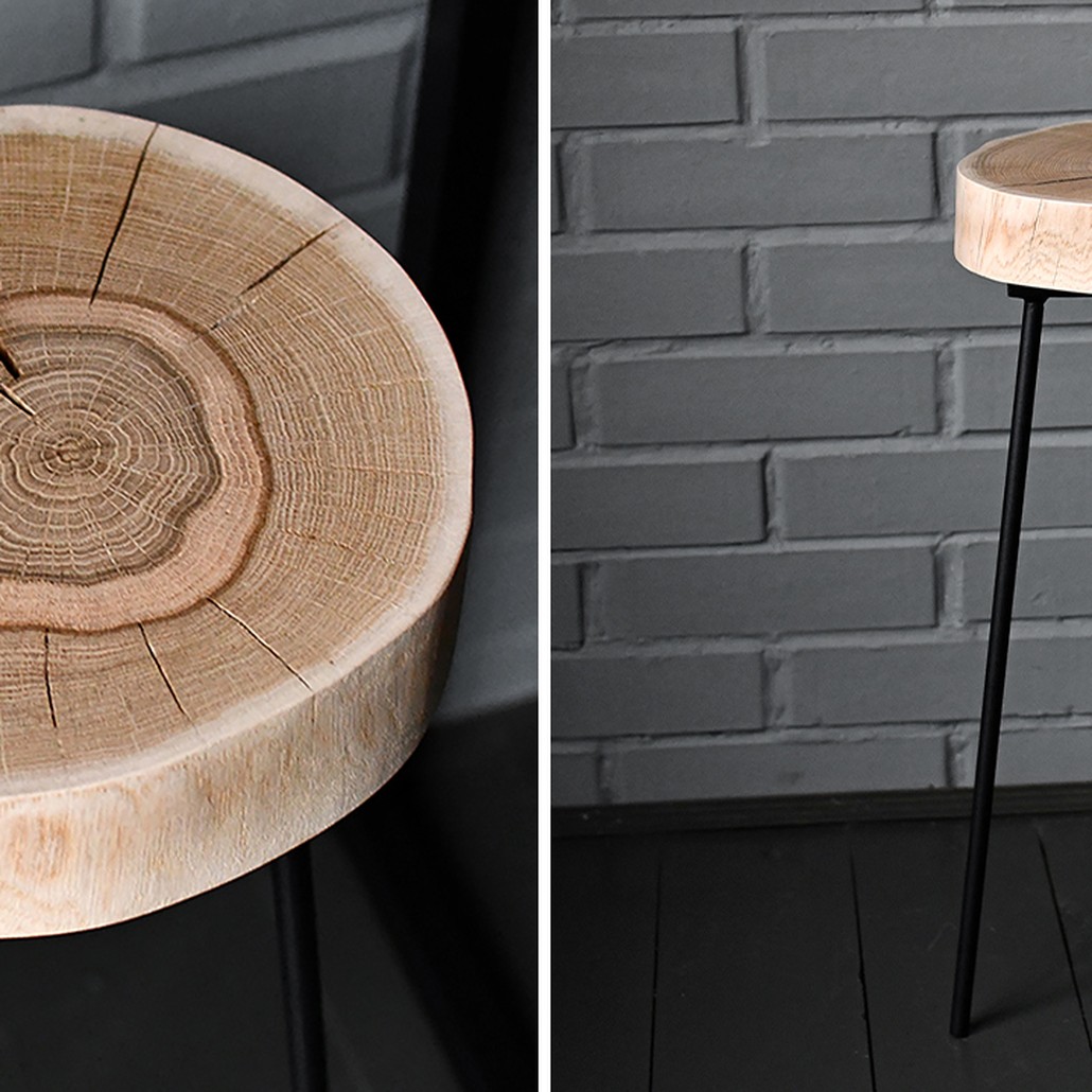 Приставной стол Neave Industrial Metal Rust Side Table