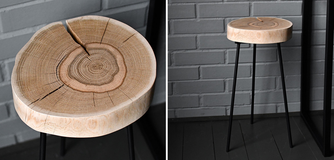 Приставной стол Neave Industrial Metal Rust Side Table