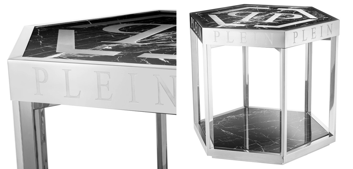 Приставной стол Philipp Plein Side Table Billionaire Chrome