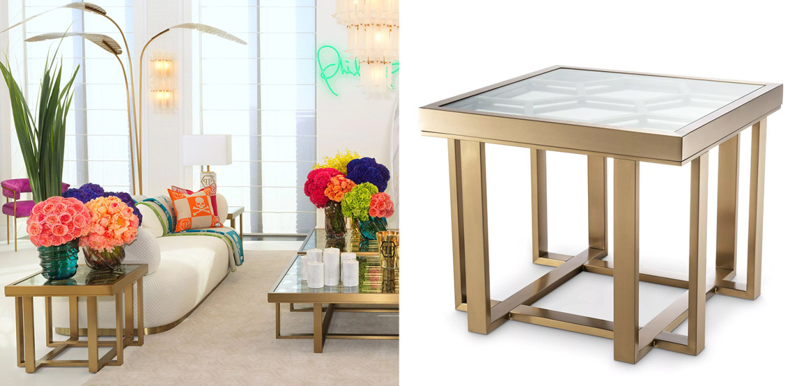 Приставной стол Philipp Plein Side Table Skeleton