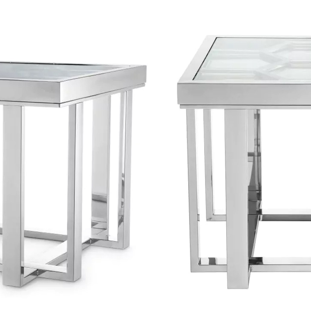 Приставной стол Philipp Plein Side Table Skeleton Chrome