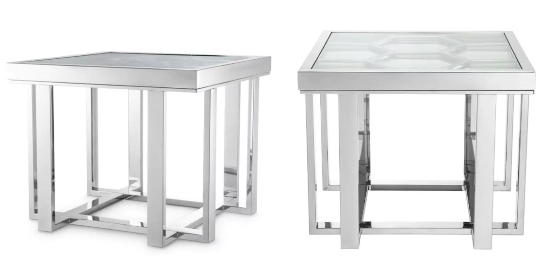 Приставной стол Philipp Plein Side Table Skeleton Chrome