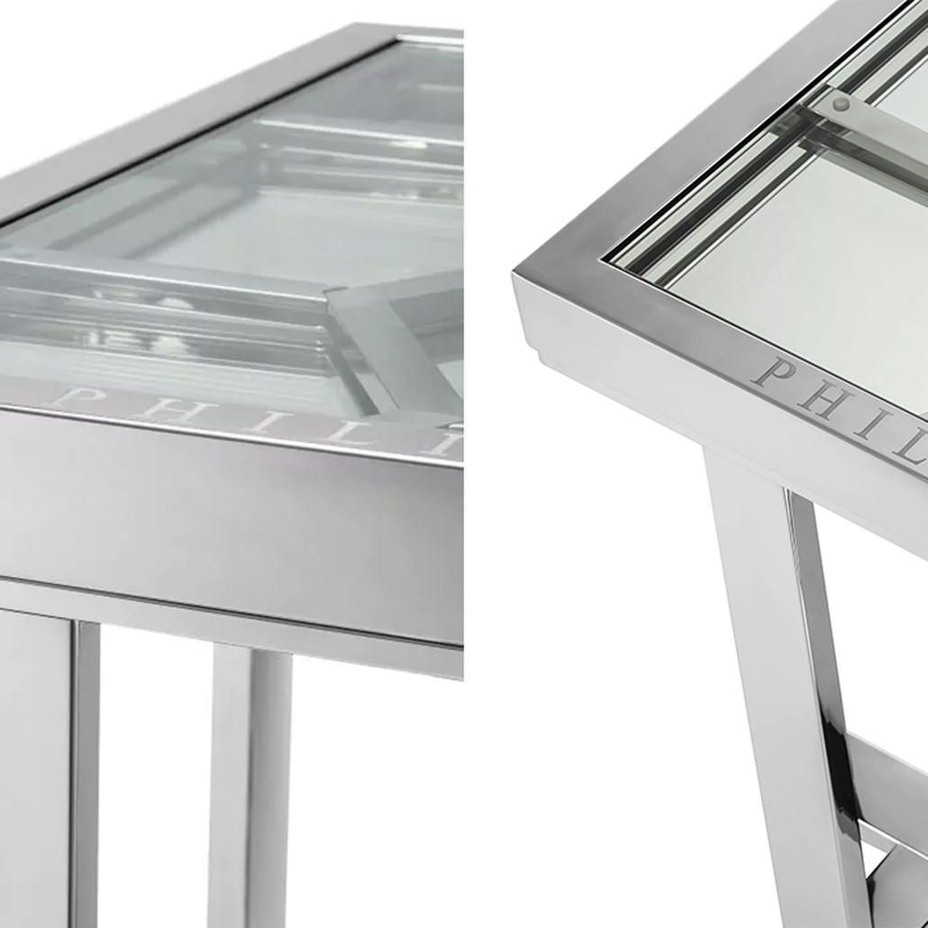Приставной стол Philipp Plein Side Table Skeleton Chrome