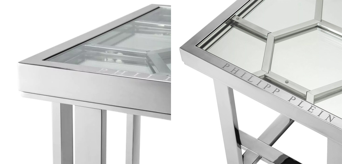 Приставной стол Philipp Plein Side Table Skeleton Chrome