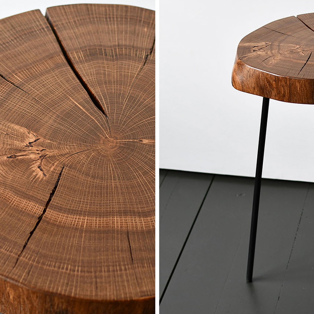 Приставной стол Plummer Industrial Metal Rust Side Table