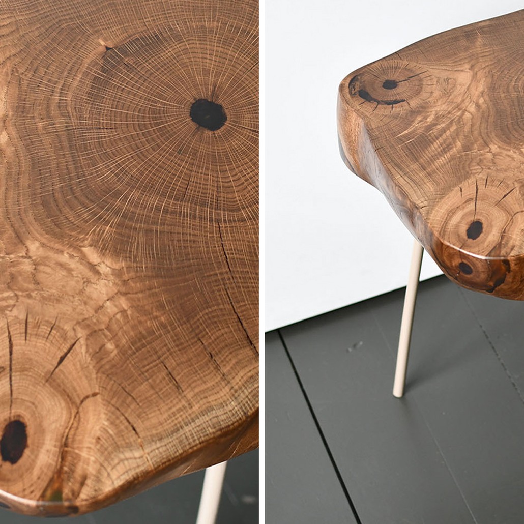 Приставной стол Povey Industrial Metal Rust Side Table
