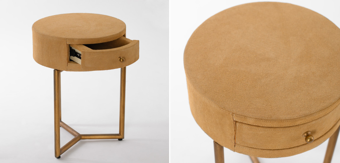 Приставной стол Suede Side Table