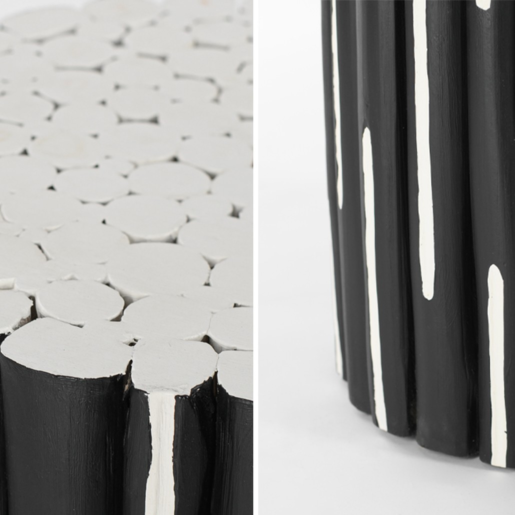Приставной стол Table Licorice Sticks Black White