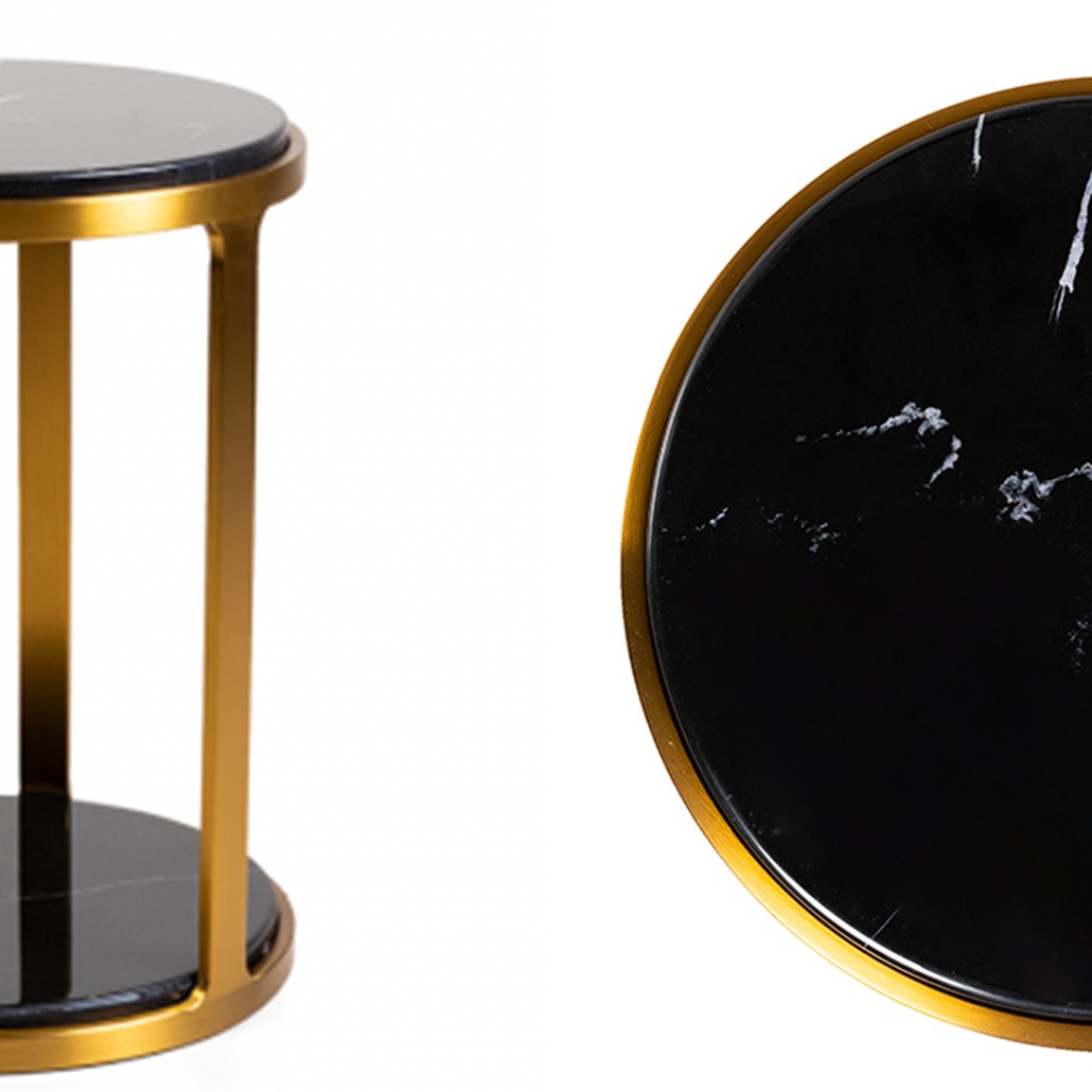Приставной стол Viorel Marble Side Table