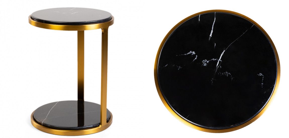 Приставной стол Viorel Marble Side Table