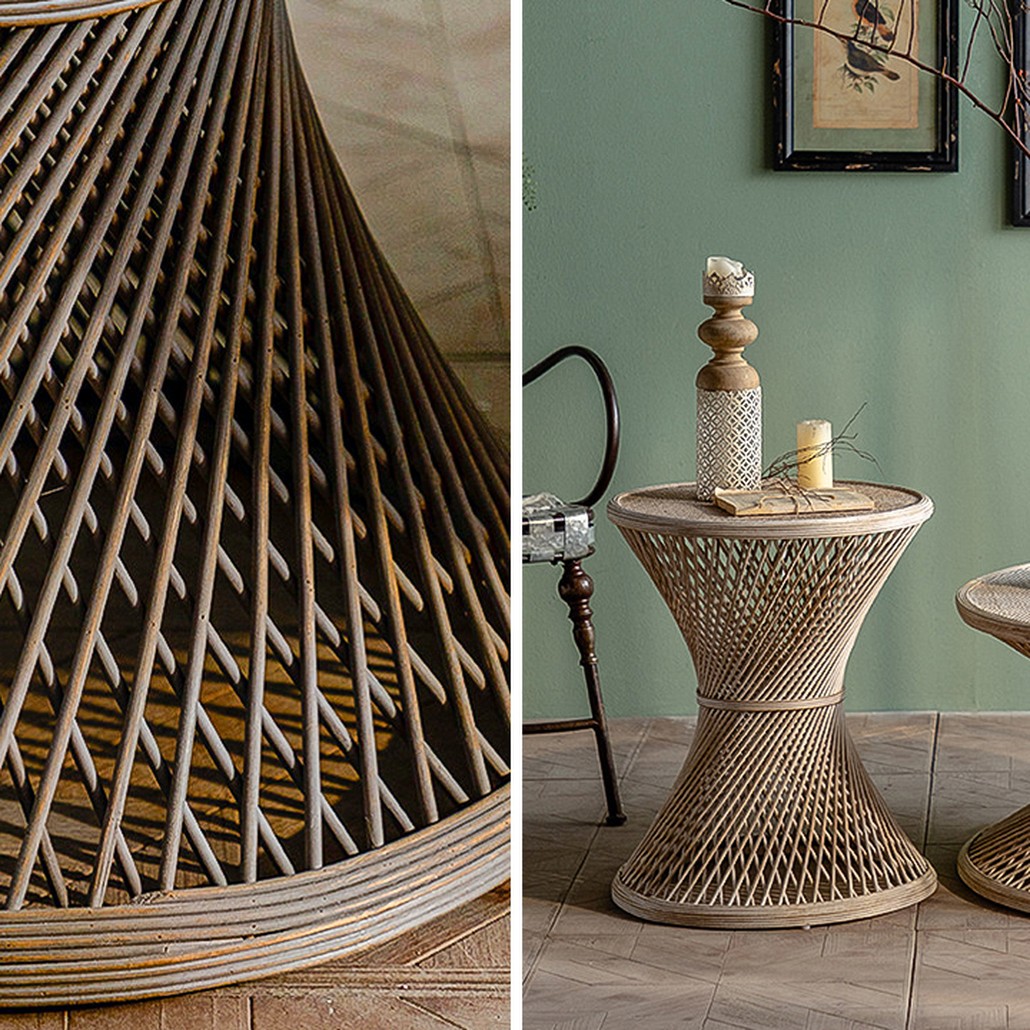Приставной стол Zaire Wicker Coffee Table Light