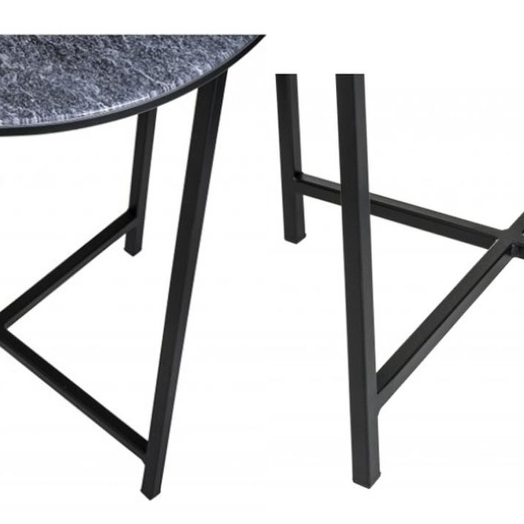 Приставной стол Zermatt Side Table round gray
