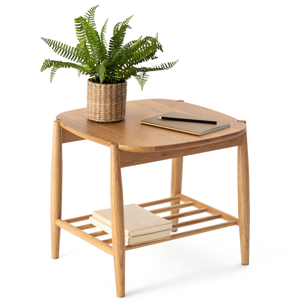 Приставной стол из массива дуба Reyer Side Table