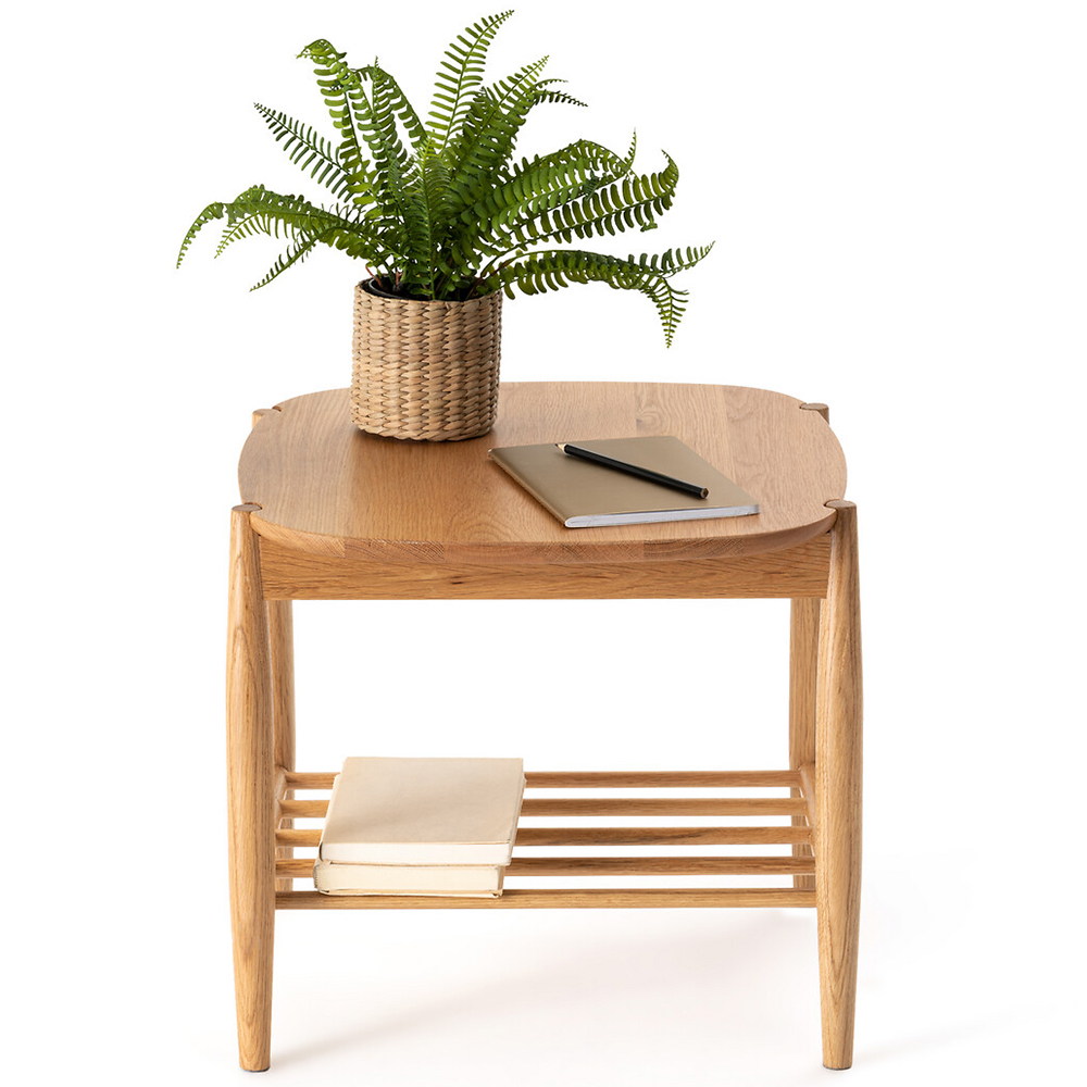 Приставной стол из массива дуба Reyer Side Table