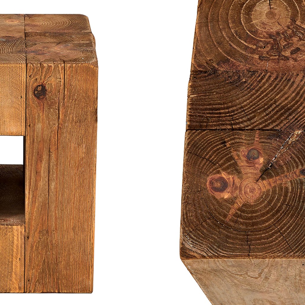 Приставной стол из массива сосны Harlee Wood Side Table