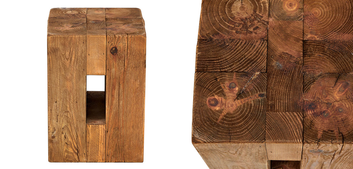 Приставной стол из массива сосны Harlee Wood Side Table