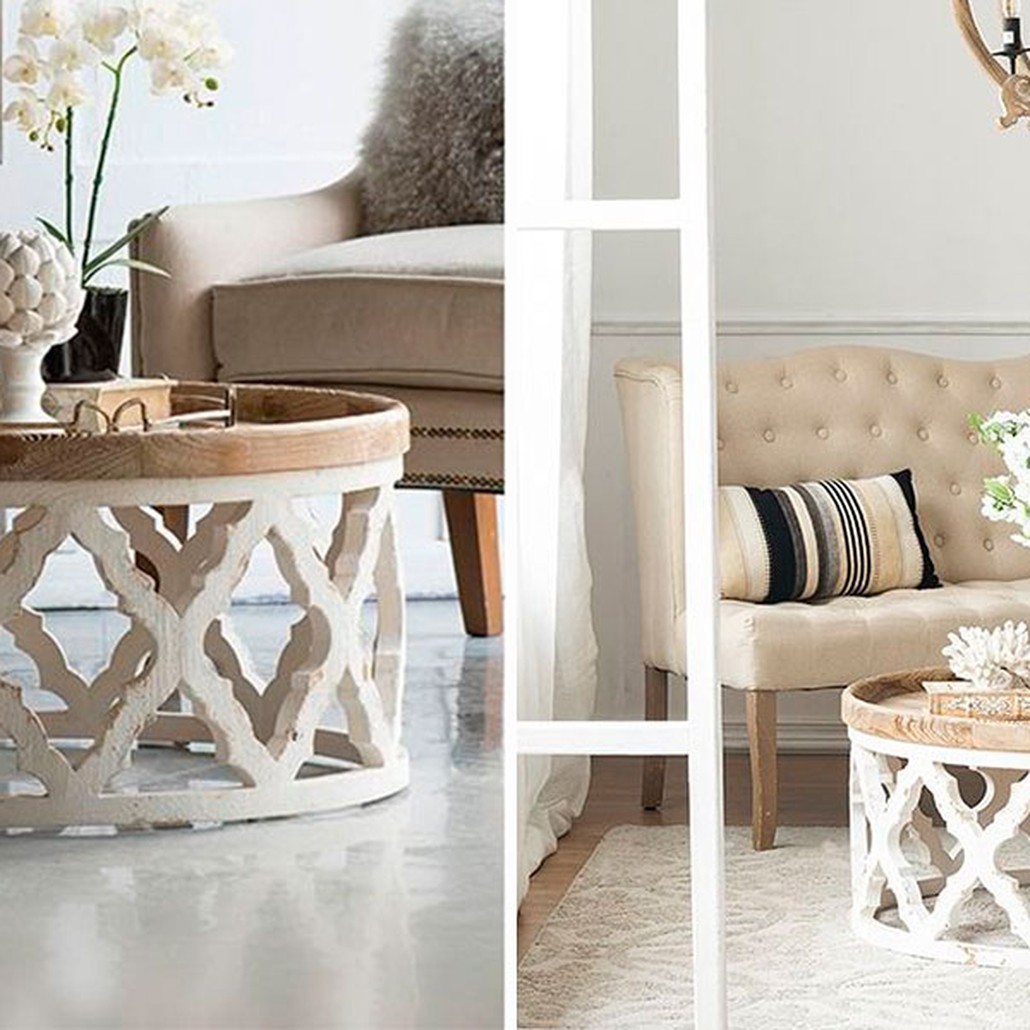 Приставной стол низкий Panfilu Wooden Side Table