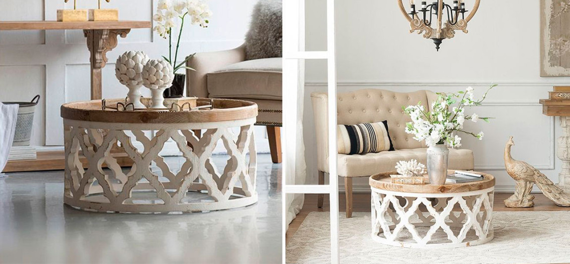 Приставной стол низкий Panfilu Wooden Side Table