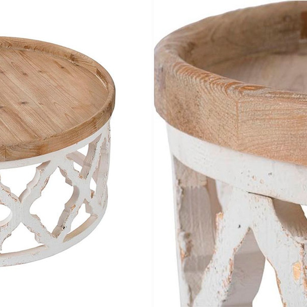 Приставной стол низкий Panfilu Wooden Side Table