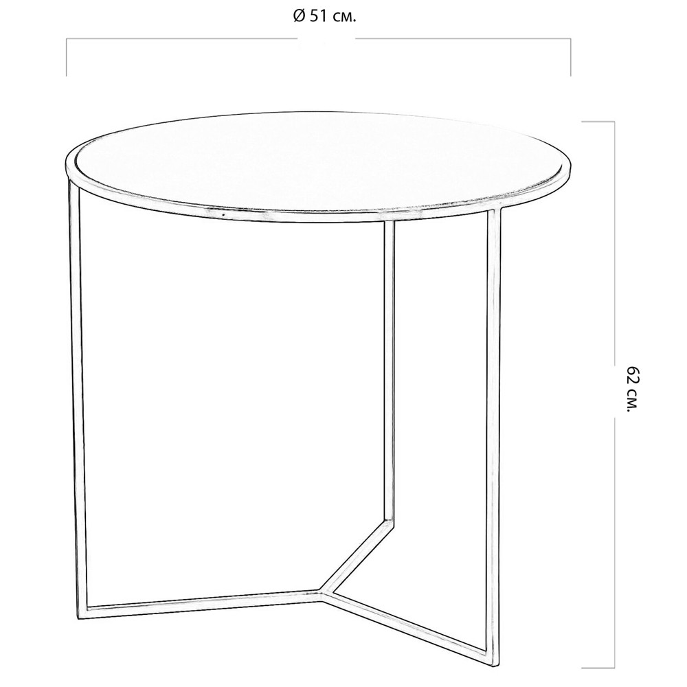 Приставной стол с круглой столешницей из кожи Textured Side Table