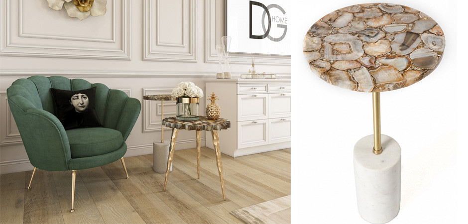 Приставной столик Agate & Marble